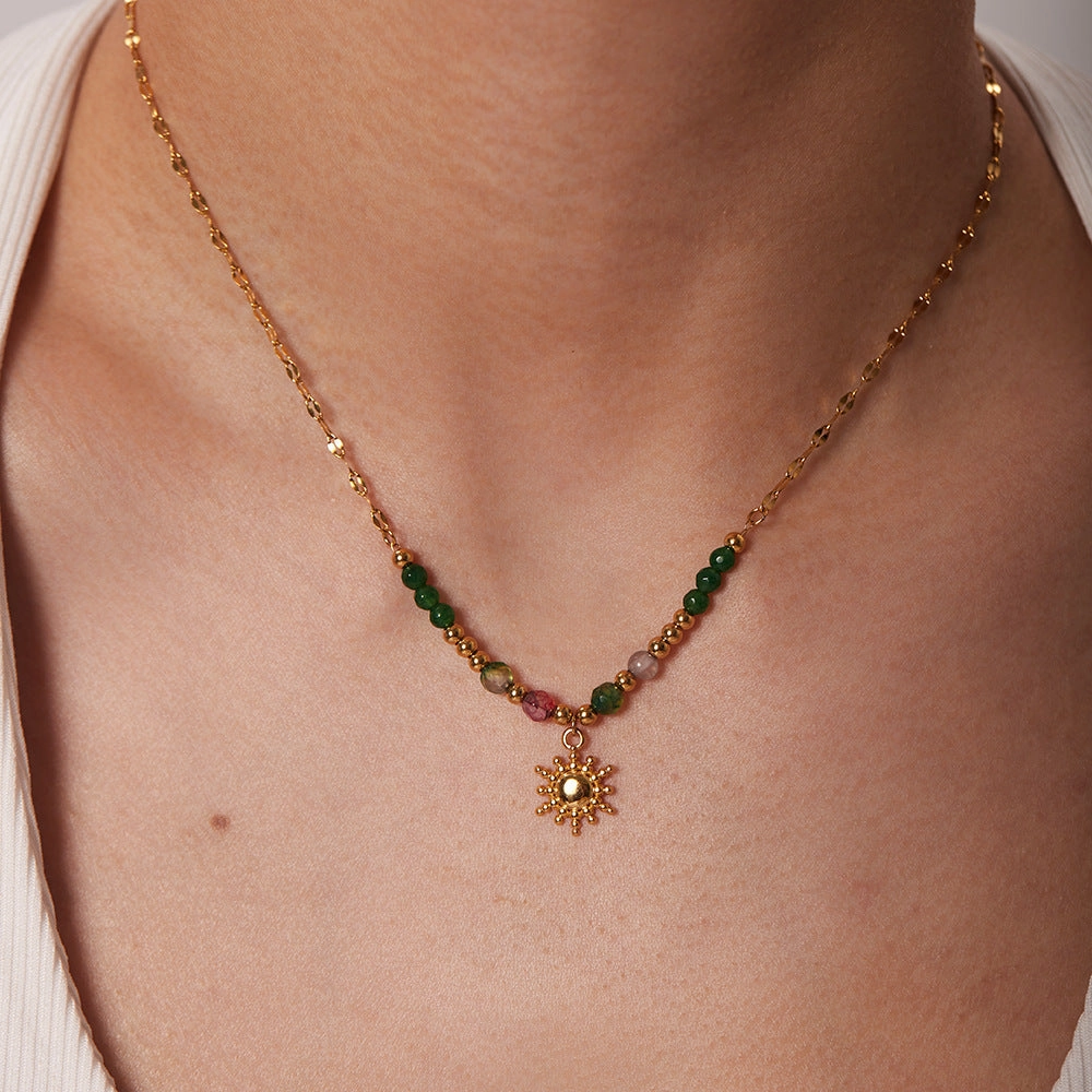 Wholesale Vintage Sun Stainless Steel Necklaces