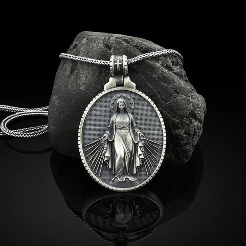 Wholesale Vintage Virgin Mary Alloy Necklaces