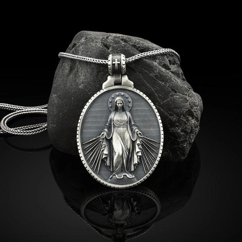 Wholesale Vintage Virgin Mary Alloy Necklaces