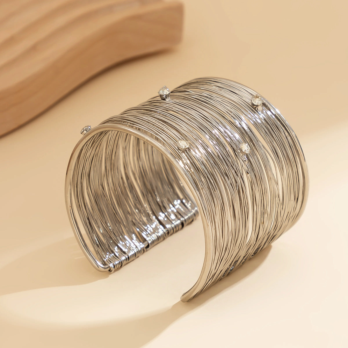 Wholesale Vintage Wide Face Metal Open Bracelets
