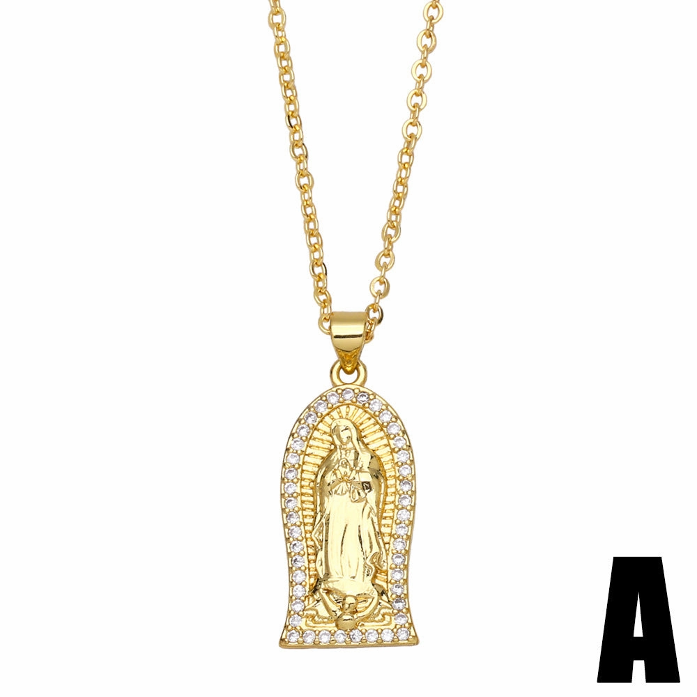 Wholesale Virgin Mary Copper Necklaces