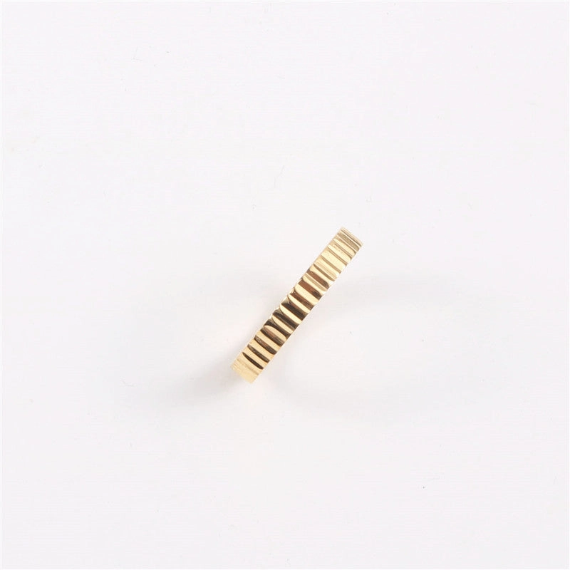 Wholesale Wave Gold Plated Titanium Rings