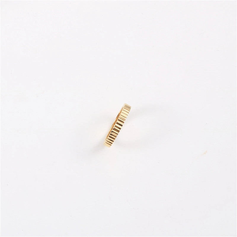 Wholesale Wave Gold Plated Titanium Rings