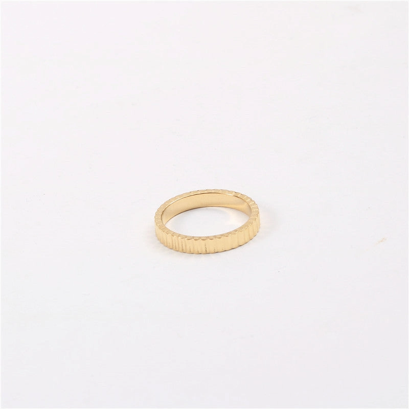 Wholesale Wave Gold Plated Titanium Rings