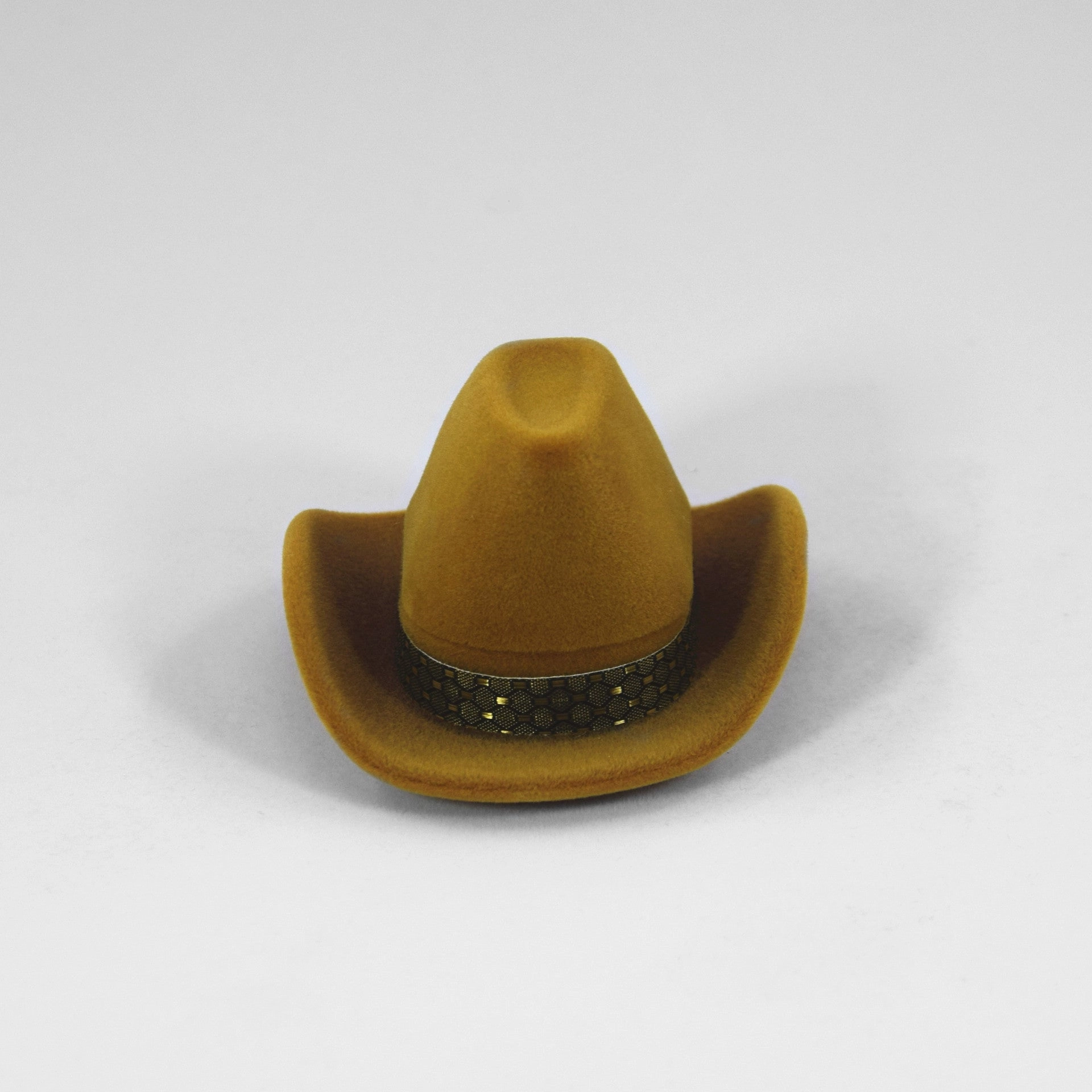 Wholesale Western Style Cowboy Hat Velvet Cloth Jewelry Box Ring Box