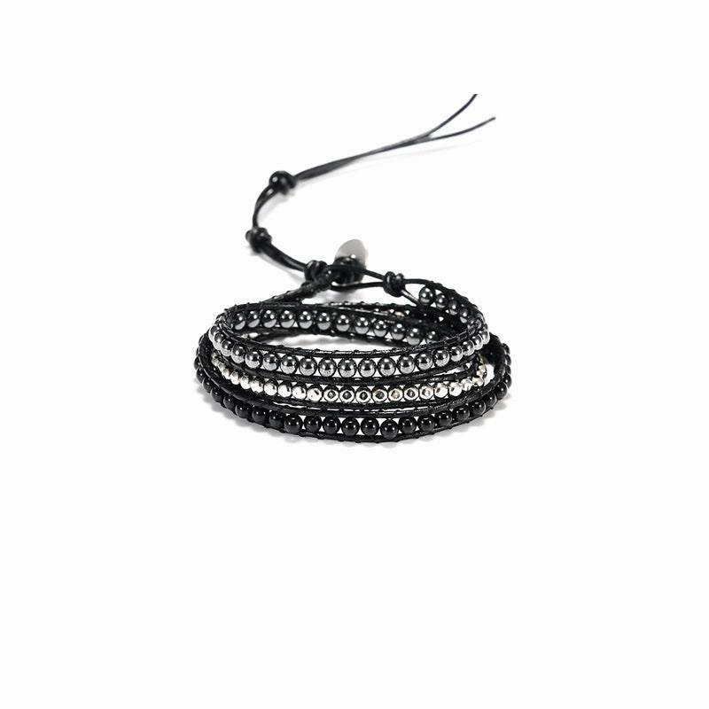 Wholesale Woven Multilayer Natural Stone Bracelets