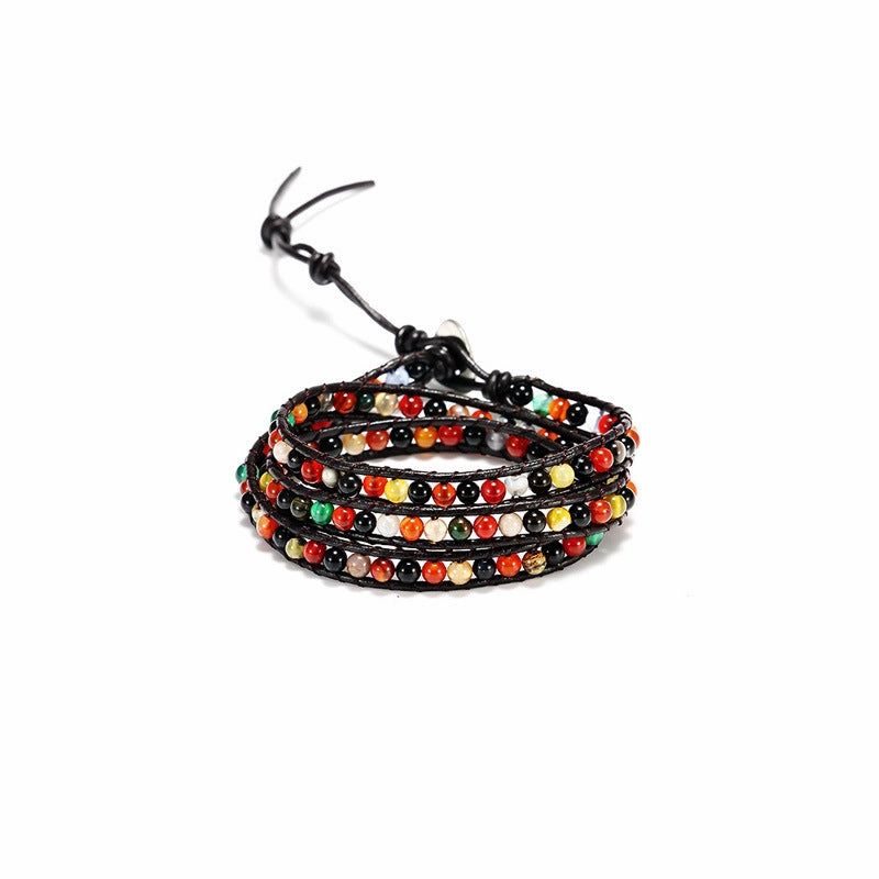 Wholesale Woven Multilayer Natural Stone Bracelets
