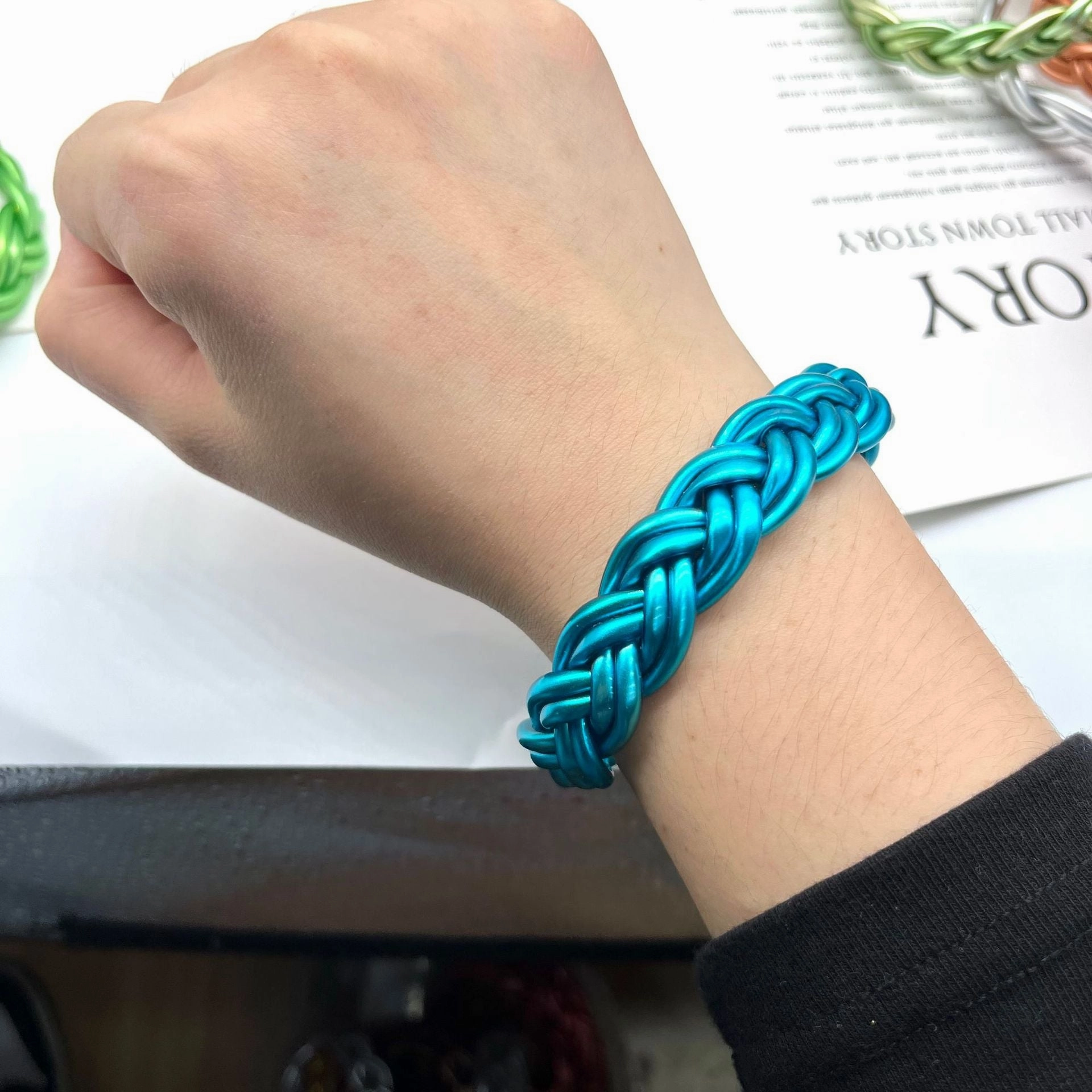 Wholesale Woven Silicone Bracelet