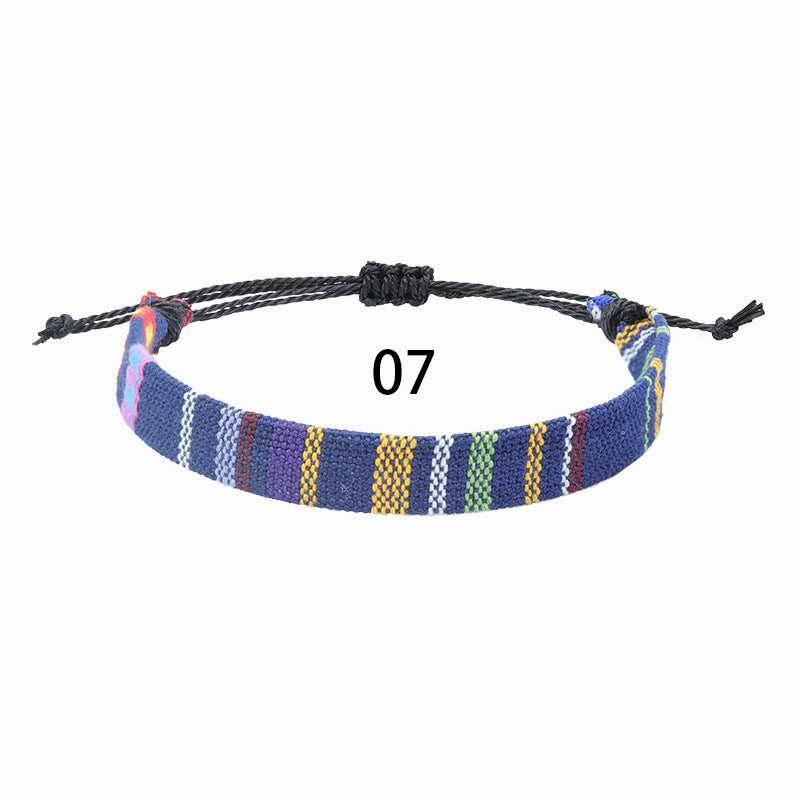 Wholesale Woven Wide Color Fabric Bracelet