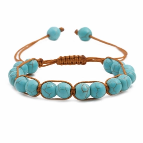 Wholesale Woven Women's Turquoise Bracelet