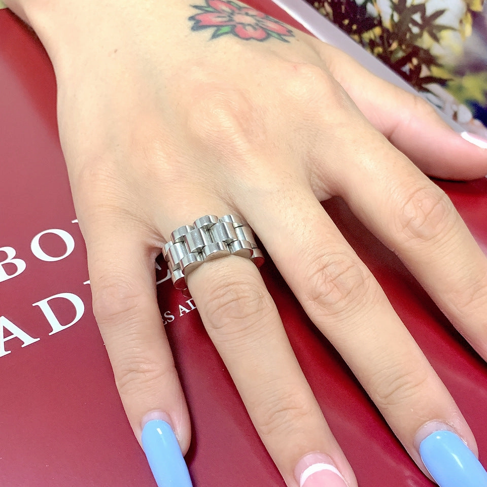 Wholesale Zhendianzhibao Titanium Steel Chain Ring
