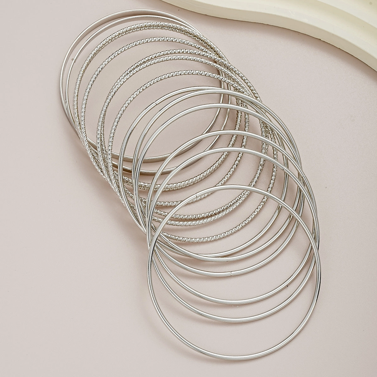 Wholesale Zinc Alloy Exaggerated Wide Face Bracelet Set