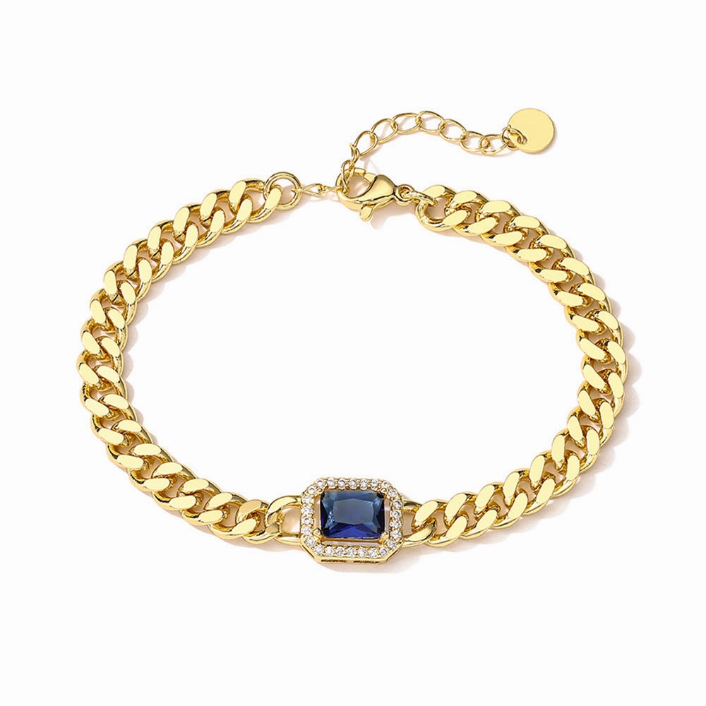Wholesale Zircon Antique Copper Bracelet