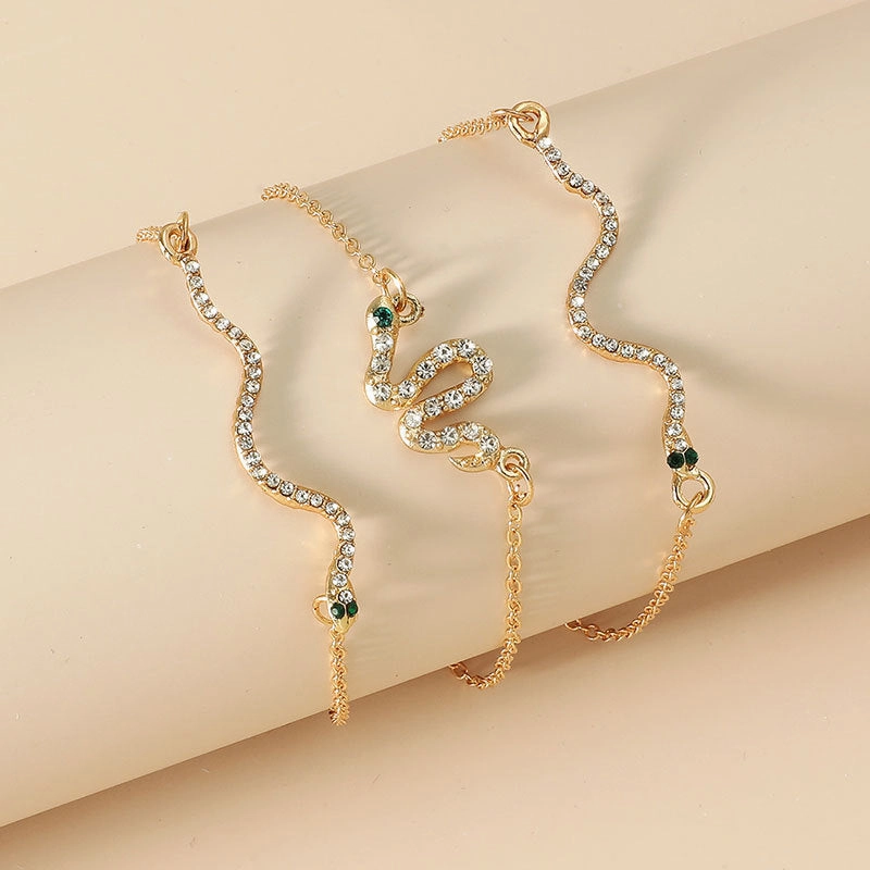 Wholesale Zircon Beads Multilayer Alloy Bracelet