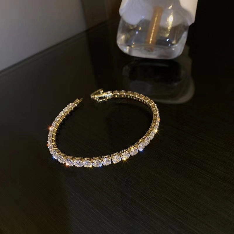 Wholesale zircon bracelet simple fashion versatile tennis bracelet