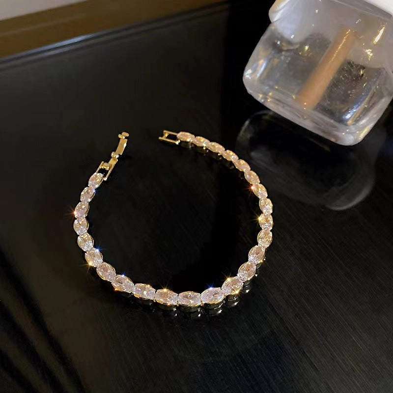 Wholesale zircon bracelet simple fashion versatile tennis bracelet
