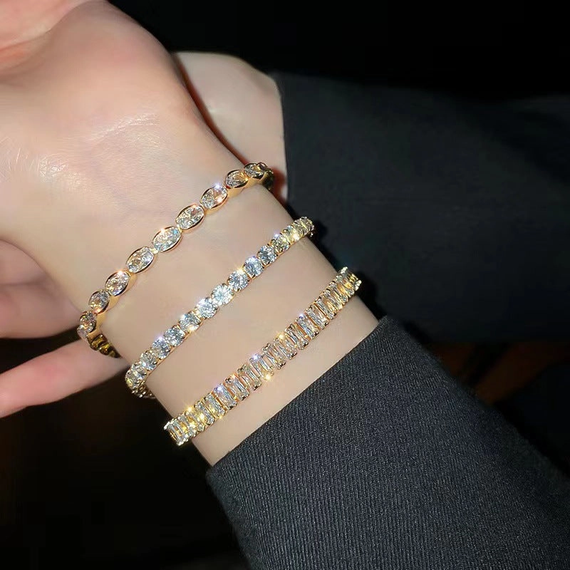 Wholesale zircon bracelet simple fashion versatile tennis bracelet