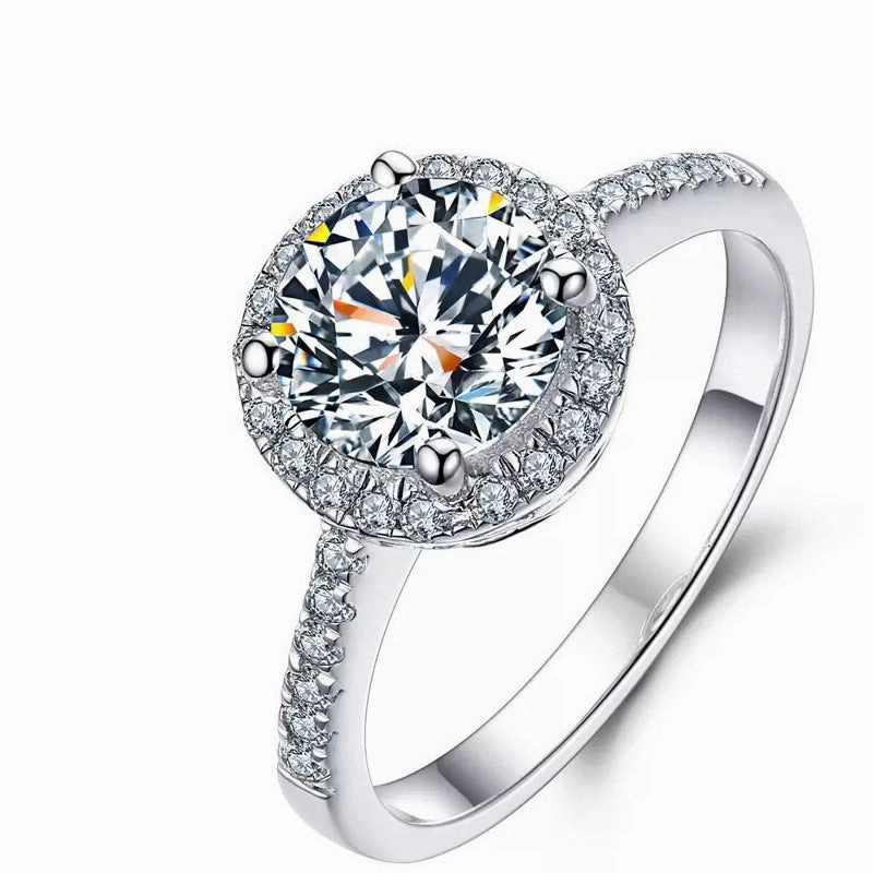 Wholesale Zircon Cupronickel Diamond Adjustable Ring