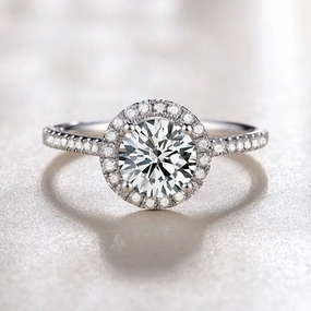 Wholesale Zircon Cupronickel Diamond Adjustable Ring