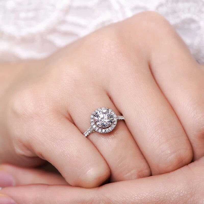 Wholesale Zircon Cupronickel Diamond Adjustable Ring