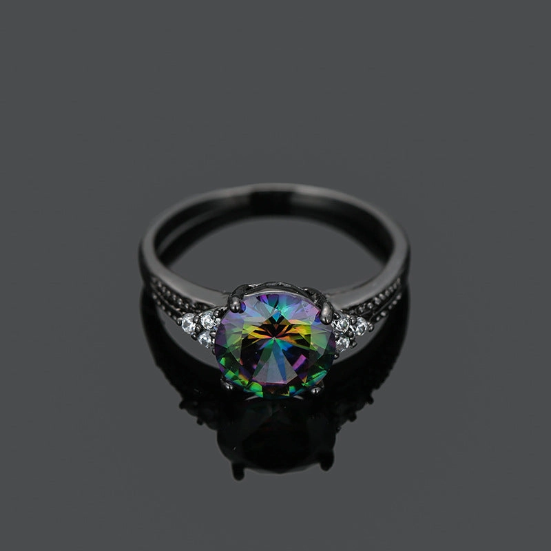 Wholesale Zircon Paved Copper Ring OLY-RS-Dongdi001