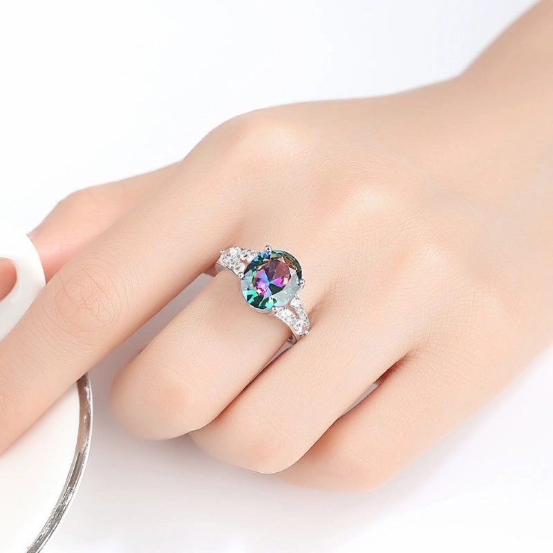 Wholesale Zircon Paved Copper Ring OLY-RS-Dongdi001