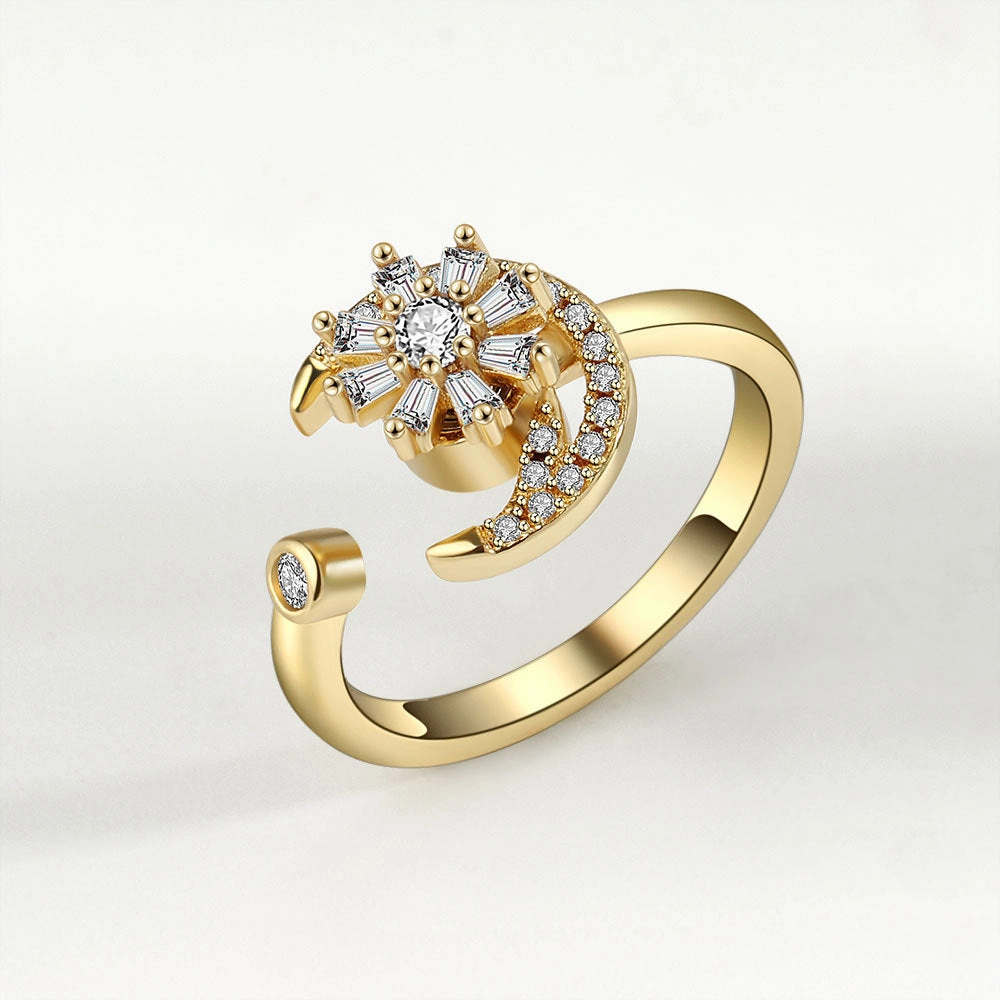 Wholesale Zircon Rotary Stone Copper Rings