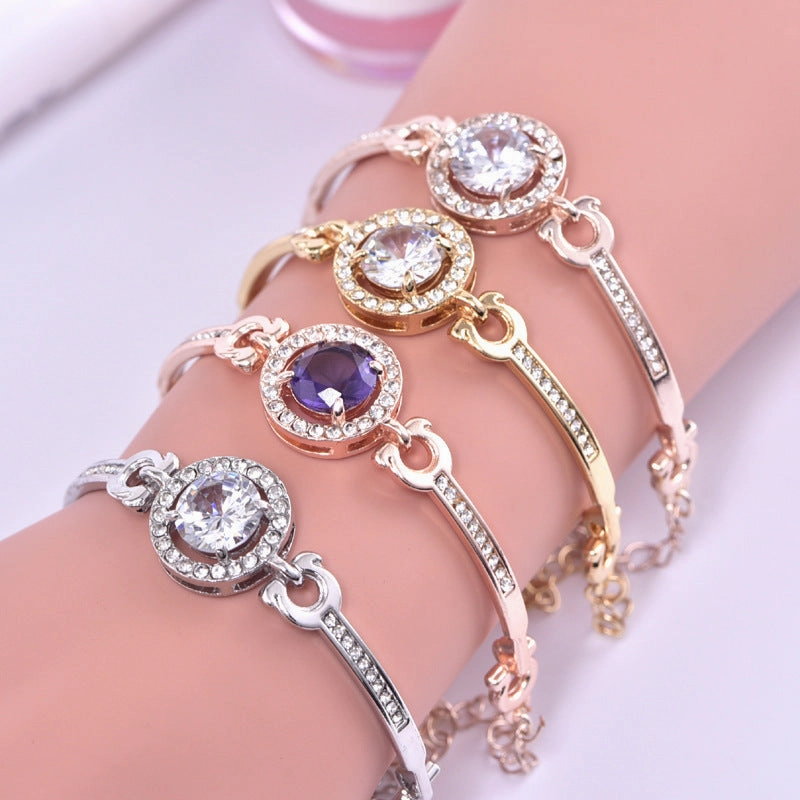 Wholesale Zircon Simple Alloy Bracelet