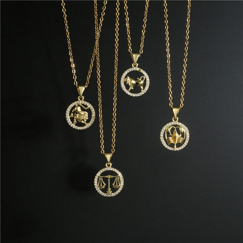 Wholesale Zodiac Copper Necklaces