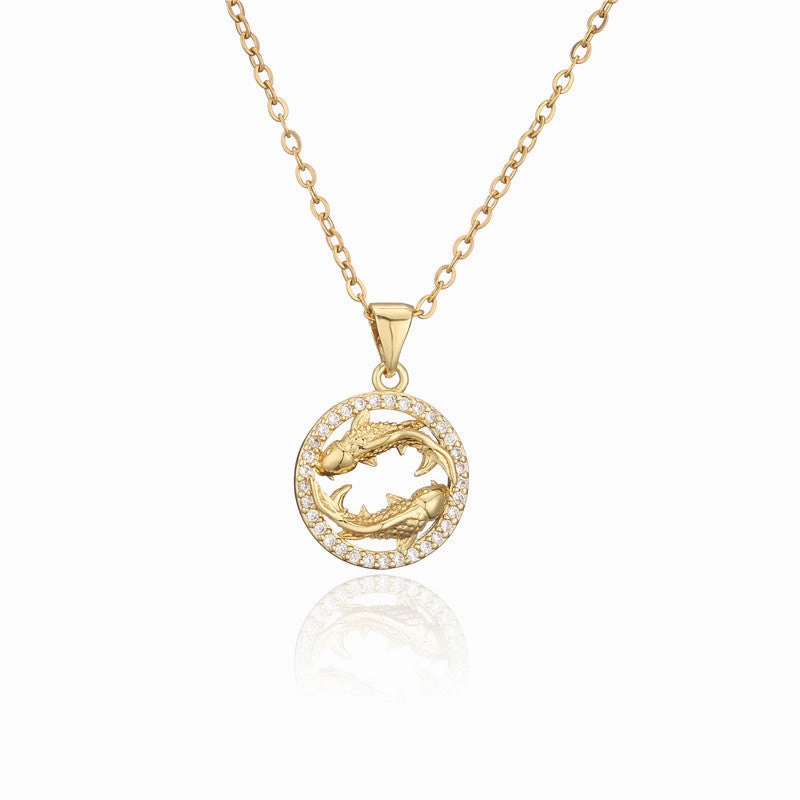 Wholesale Zodiac Copper Necklaces